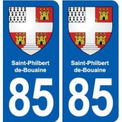 85 Saint-Philbert-de-Bouaine blason autocollant plaque stickers ville