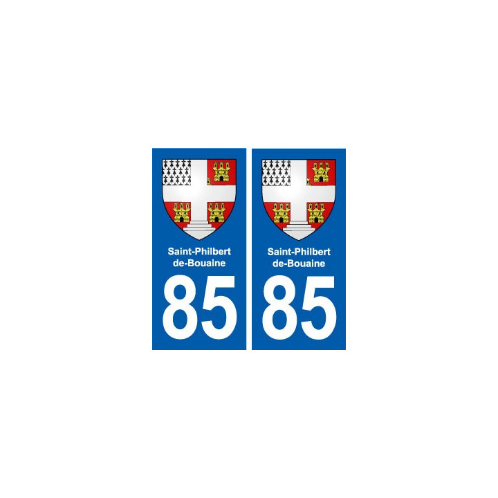85 Saint-Philbert-de-Bouaine blason autocollant plaque stickers ville