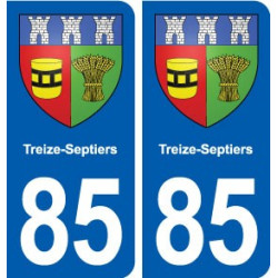 85 Treize-Septiers blason autocollant plaque stickers ville