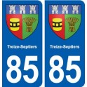 85 Treize-Septiers blason autocollant plaque stickers ville