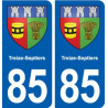 85 Treize-Septiers blason autocollant plaque stickers ville