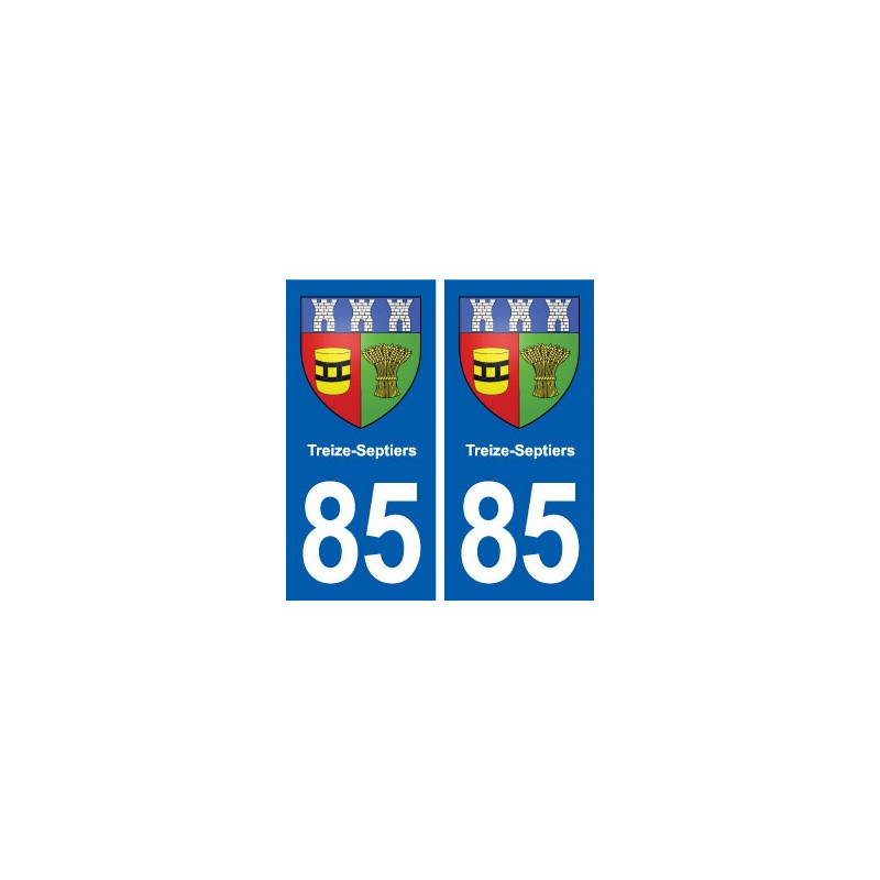85 Treize-Septiers blason autocollant plaque stickers ville