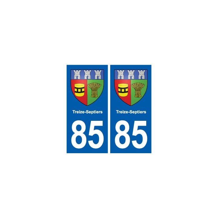 85 Treize-Septiers blason autocollant plaque stickers ville