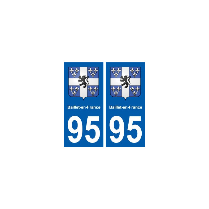 95 Baillet-en-France blason autocollant plaque stickers ville