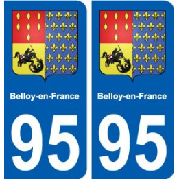 95 Belloy-en-France blason autocollant plaque stickers ville