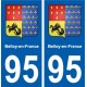 95 Belloy-en-France blason autocollant plaque stickers ville