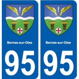 95 Bernes-sur-Oise blason autocollant plaque stickers ville