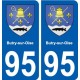 95 Butry-sur-Oise blason autocollant plaque stickers ville