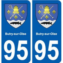95 Butry-sur-Oise blason autocollant plaque stickers ville
