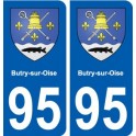 95 Butry-sur-Oise blason autocollant plaque stickers ville