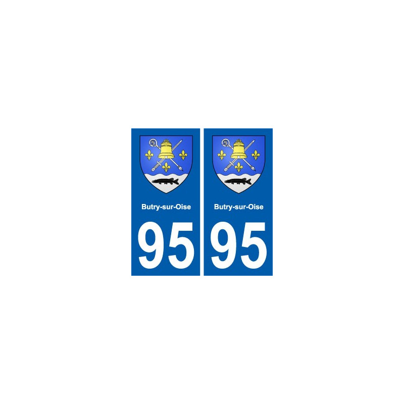 95 Butry-sur-Oise blason autocollant plaque stickers ville