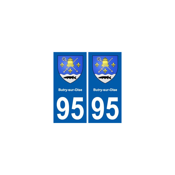 95 Butry-sur-Oise blason autocollant plaque stickers ville