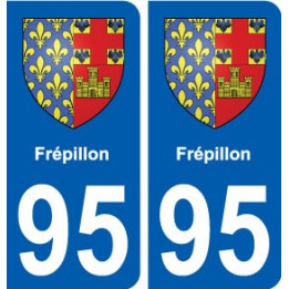 95 Frépillon blason autocollant plaque stickers ville