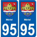 95 Mériel blason autocollant plaque stickers ville