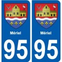 95 Mériel blason autocollant plaque stickers ville