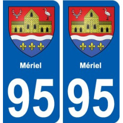 95 Mériel blason autocollant plaque stickers ville