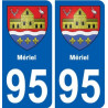 95 Mériel blason autocollant plaque stickers ville