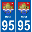 95 Mériel blason autocollant plaque stickers ville