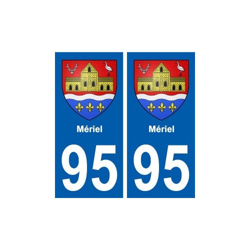 95 Mériel blason autocollant plaque stickers ville