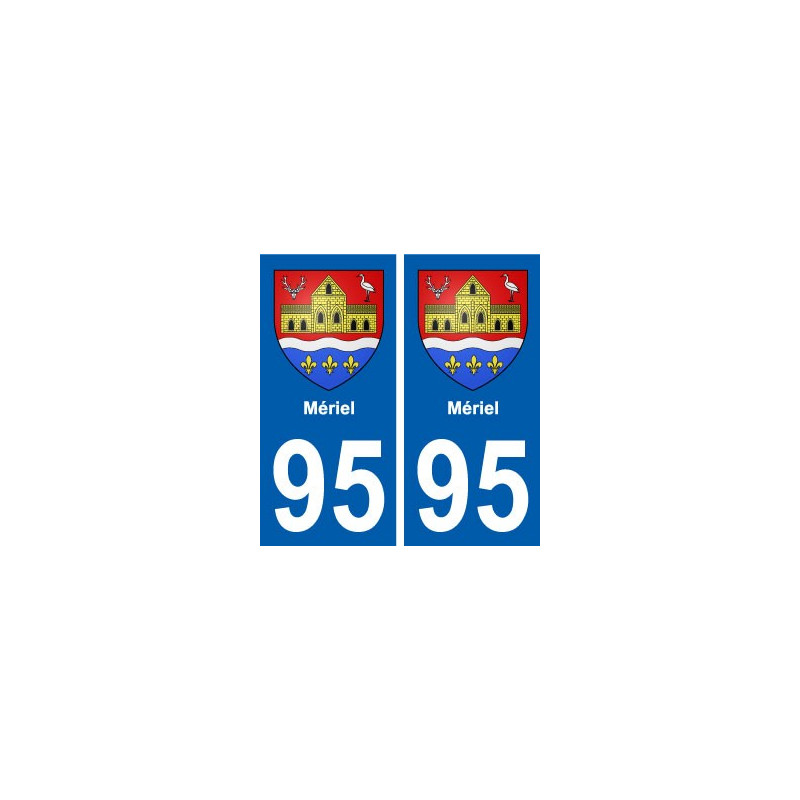 95 Mériel blason autocollant plaque stickers ville