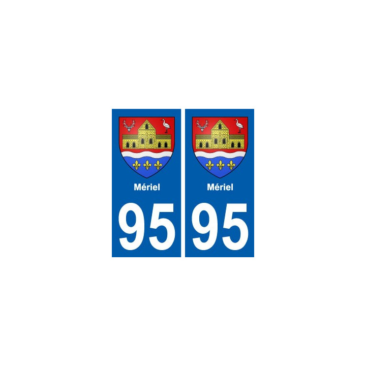 95 Mériel blason autocollant plaque stickers ville