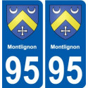 95 Montlignon blason autocollant plaque stickers ville