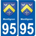 95 Montlignon blason autocollant plaque stickers ville