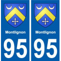 95 Montlignon blason autocollant plaque stickers ville