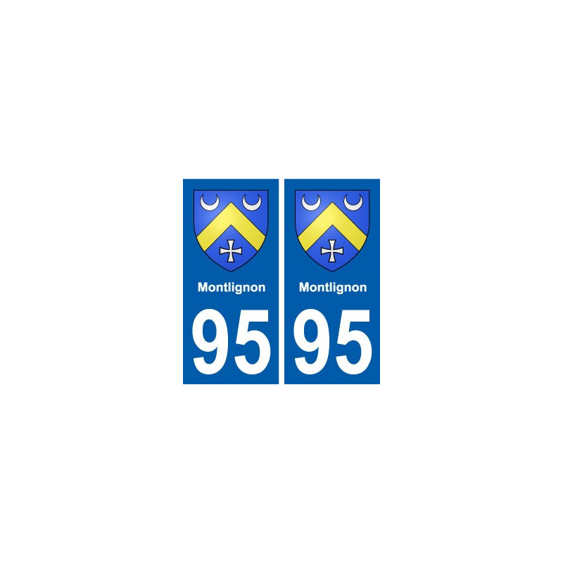 95 Montlignon blason autocollant plaque stickers ville