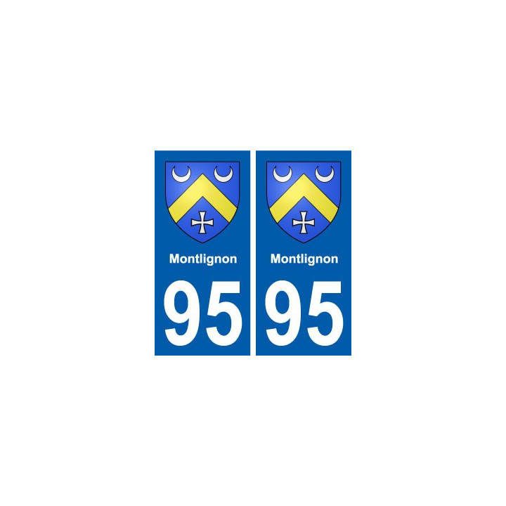95 Montlignon blason autocollant plaque stickers ville