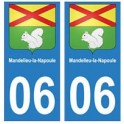 06 Mandelieu-la-Napoule autocollant plaque