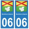 06 Mandelieu-la-Napoule autocollant plaque
