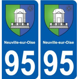 95 Neuville-sur-Oise blason autocollant plaque stickers ville