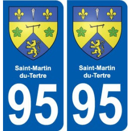 95 Saint-Martin-du-Tertre blason autocollant plaque stickers ville