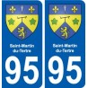 95 Saint-Martin-du-Tertre blason autocollant plaque stickers ville