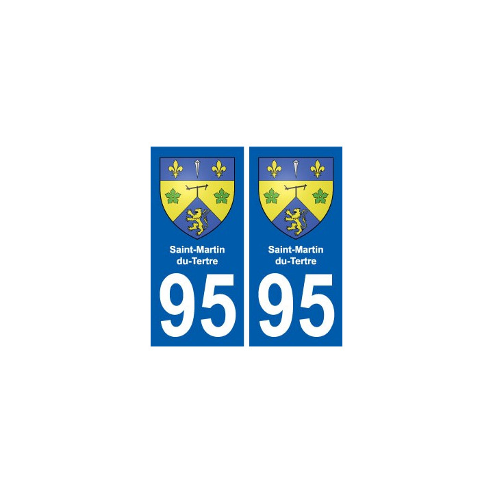 95 Saint-Martin-du-Tertre blason autocollant plaque stickers ville