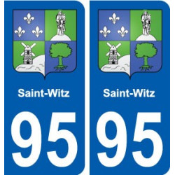 95 Saint-Witz blason autocollant plaque stickers ville