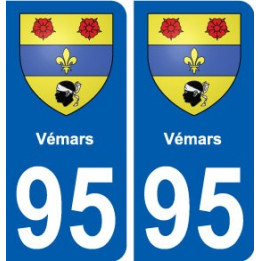 95 Vémars blason autocollant plaque stickers ville