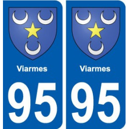 95 Viarmes blason autocollant plaque stickers ville