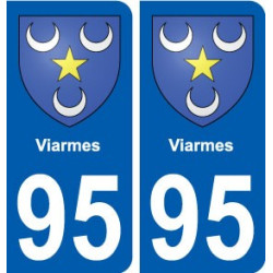 95 Viarmes blason autocollant plaque stickers ville