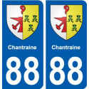 88 Chantraine blason autocollant plaque stickers ville