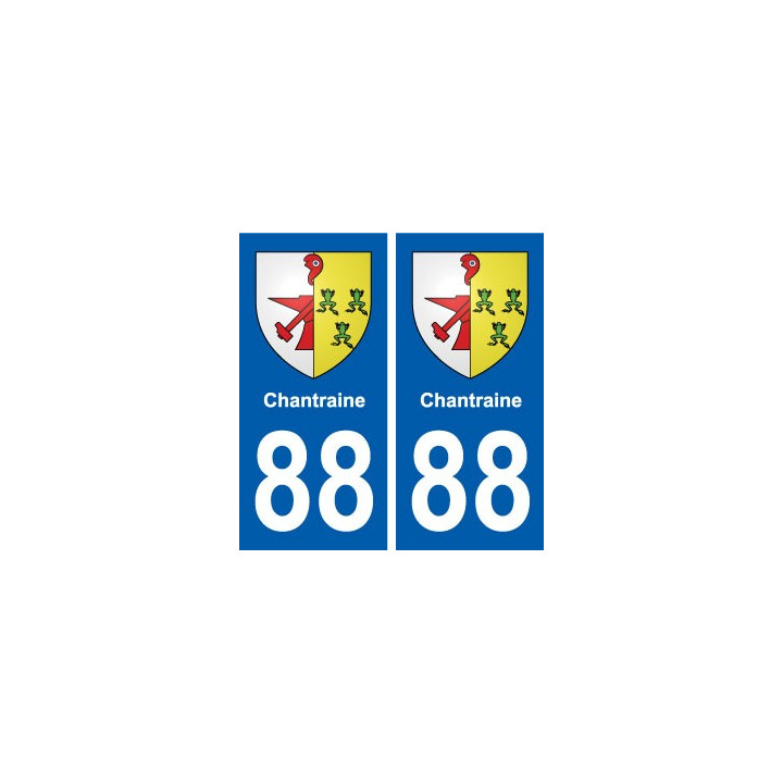 88 Chantraine blason autocollant plaque stickers ville
