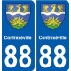 88 Contrexéville blason autocollant plaque stickers ville