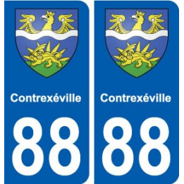 88 Contrexéville blason autocollant plaque stickers ville