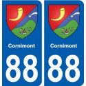 88 Cornimont blason autocollant plaque stickers ville