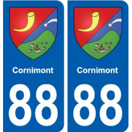 88 Cornimont blason autocollant plaque stickers ville
