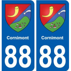 88 Cornimont blason autocollant plaque stickers ville