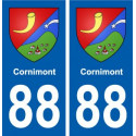 88 Cornimont blason autocollant plaque stickers ville