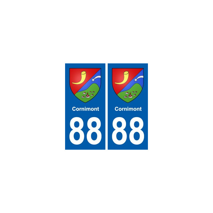 88 Cornimont blason autocollant plaque stickers ville
