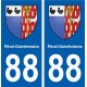 88 Étival-Clairefontaine blason autocollant plaque stickers ville